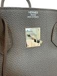 Hermes Birkin 35 Etain Leather Handbag