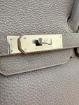 Hermes Birkin 35 Etain Leather Handbag
