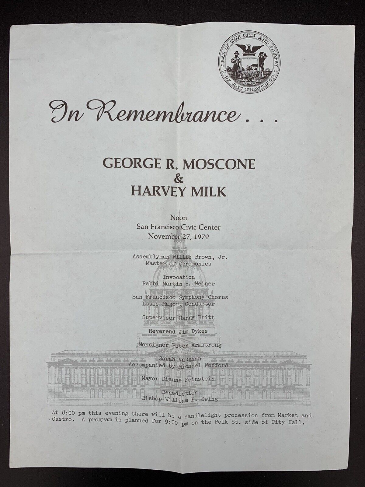 Rare Harvey Milk Memorabilia - Original SF Pride Pamphlets