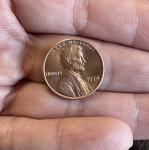 1974 No Mint Mark Penny with Rim Error