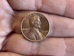 1974 No Mint Mark Penny with Rim Error