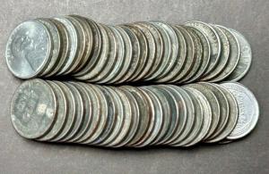 1943 Steel Lincoln Wheat Penny Roll – 50 Coins