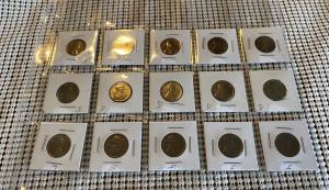 1943 P.D.S. Uncirculated Wheat Cents Set