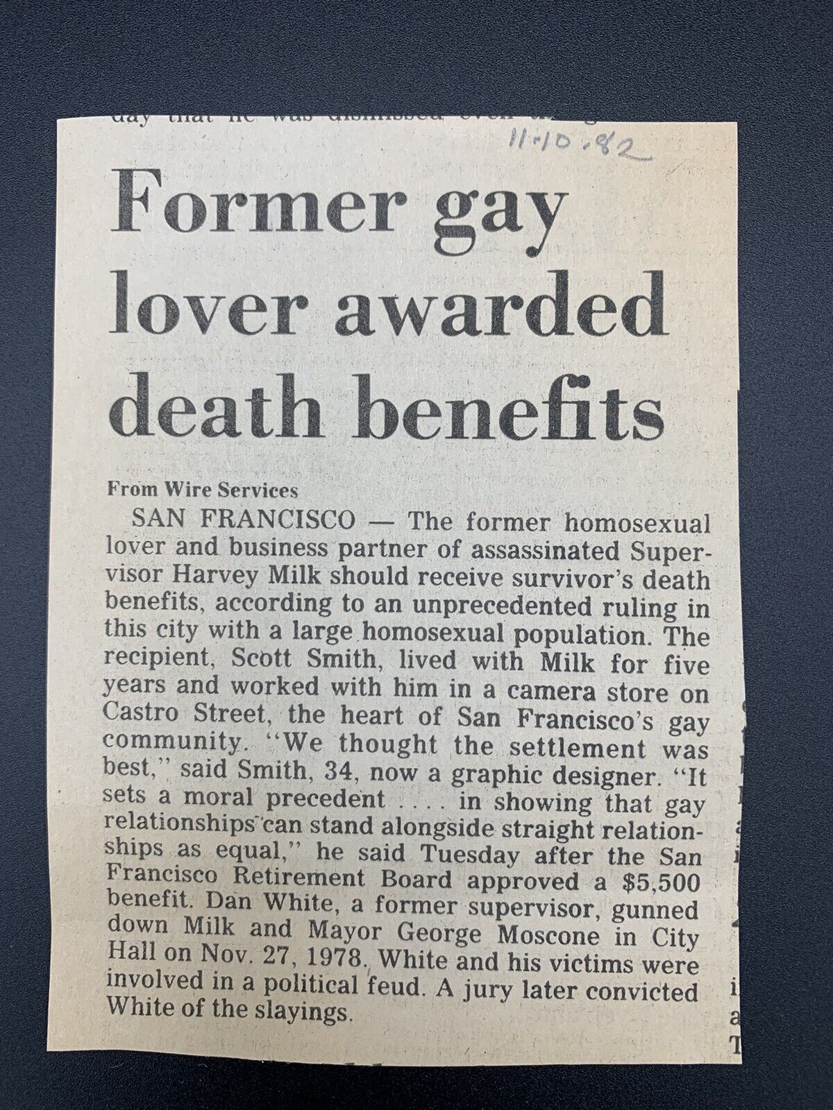 Rare Harvey Milk Memorabilia - Original SF Pride Pamphlets