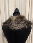 Genuine Silver Fox Fur Scarf Collar