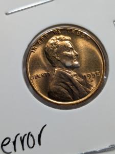 1955 Lincoln Wheat Cent Doubled Die Penny