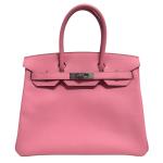 Hermes Birkin 30 Pink Epsom Leather Handbag