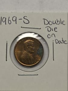 1969-S Lincoln Memorial Penny Double Die Rare