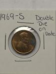 1969-S Lincoln Memorial Penny Double Die Rare
