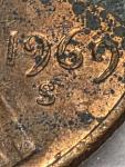 1969-S Lincoln Memorial Penny Double Die Rare