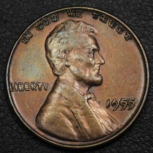 1955 Lincoln Wheat DDO Die #1 Copper Penny