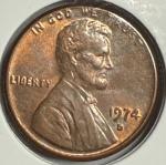 1974 No Mint Mark 3 Pennies Set