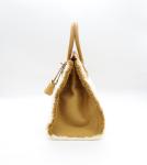 Hermes Birkin 35 "Fray Fray" Desert Sesame