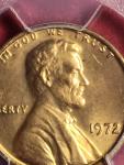 1972 Double Die Lincoln Cent PCGS MS64 RD