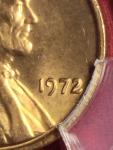 1972 Double Die Lincoln Cent PCGS MS64 RD