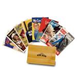 World War II Cartoon Cards Set in Bamboo Box