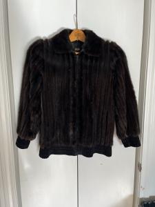 1980s Scandinavian Mink Fur Bomber Jacket