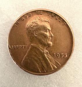 1955 Lincoln Wheat Penny with Rare Errors