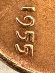 1955 Lincoln Wheat Penny with Rare Errors