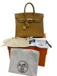 Hermes Birkin 25 Natural Sable Handbag with Gold