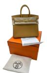 Hermes Birkin 25 Natural Sable Handbag with Gold