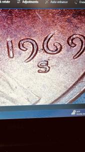 1969 Penny RPM S/S Double Die Error 004