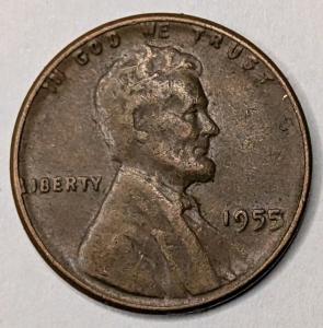 1955 Lincoln Wheat Penny 'Poor Man's Doubled Die