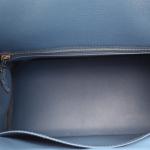 Hermes Blue Ostrich Leather Birkin 30 Bag