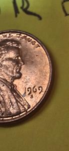 1969-S Lincoln Cent Double Die Collectible Coin
