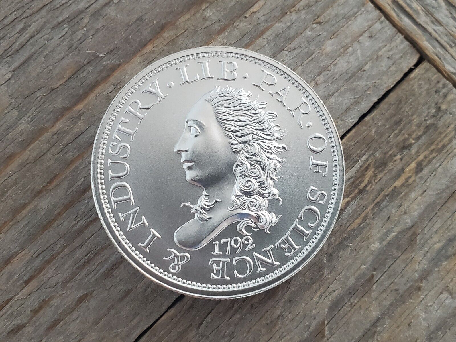 1792 Silver HALF DISME Commemorative Coin - Intaglio Tribute