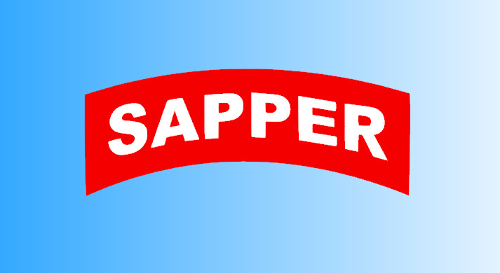 SAPPER Tab Vinyl Decal - Window Sticker
