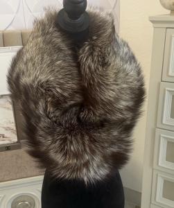 Silver Fox Fur Wrap Shawl for Saga Collectibles