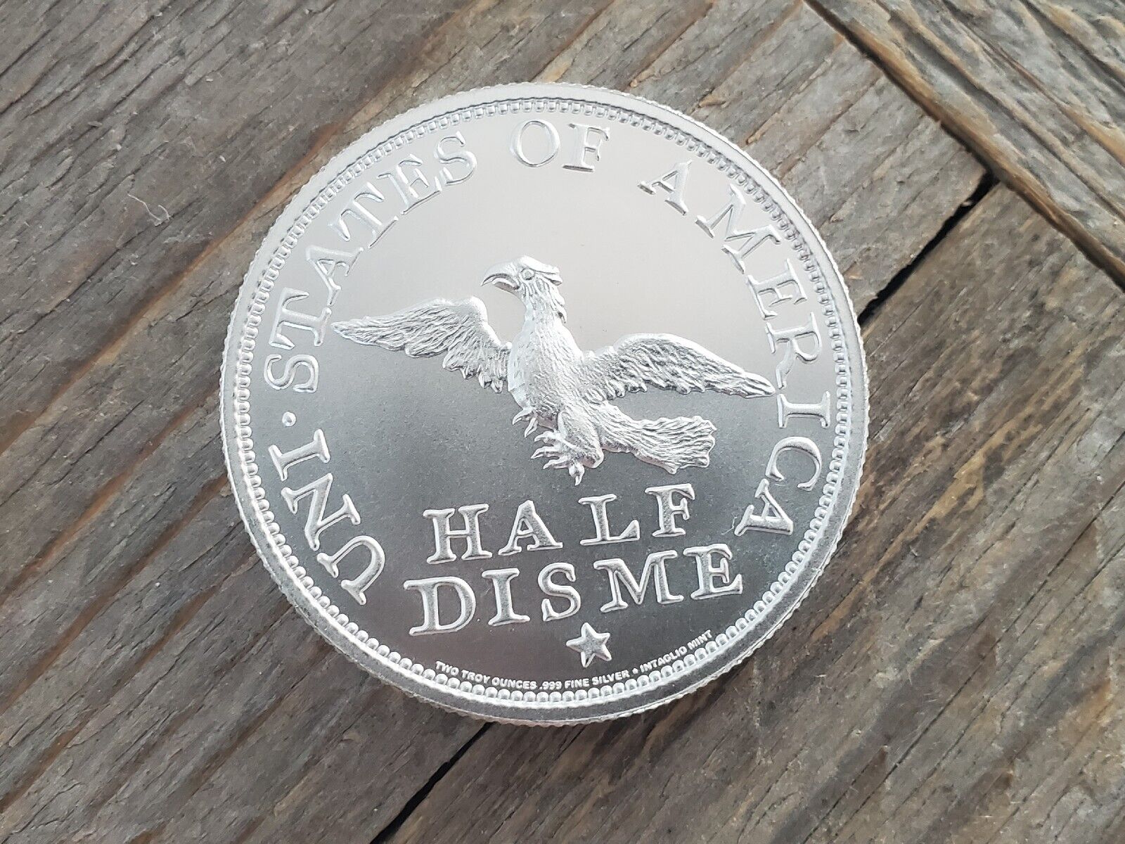 1792 Silver HALF DISME Commemorative Coin - Intaglio Tribute