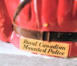 Ceramic RCMP Officer Money Bank Collectible