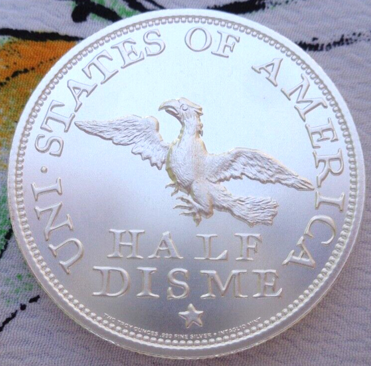 Saga Collectible: 2 oz. 1792 HALF DISME Coin