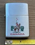 Vintage Zippo RCMP Mountie Chrome Lighter
