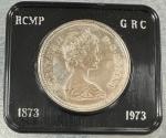 1973 Canada RCMP Silver Dollar in Display Box