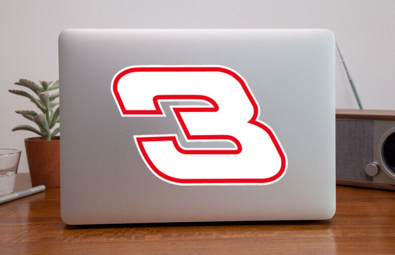 Dale Earnhardt #3 Vinyl Decal - 10 Sizes!