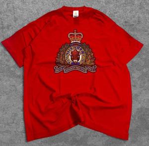 Vintage RCMP Mounted Police T-Shirt Size Large