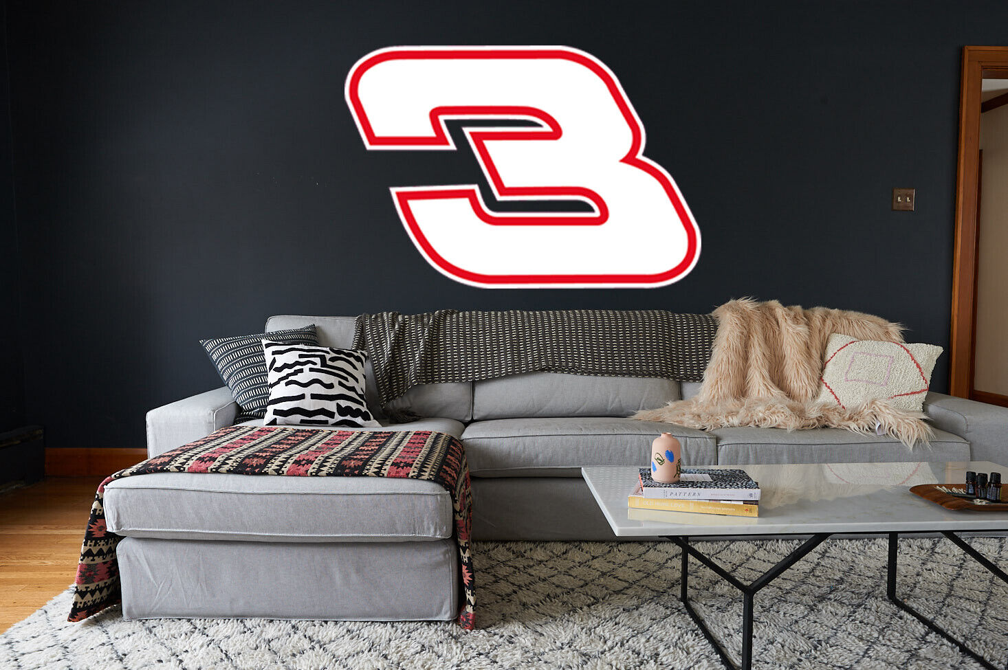 Dale Earnhardt #3 Vinyl Decal - 10 Sizes!
