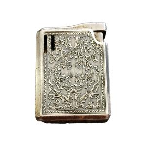 Colibri Silver Etched Floral Butane Lighter