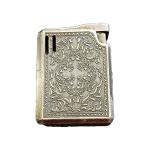 Colibri Silver Etched Floral Butane Lighter