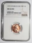 1972 Lincoln Cent Double Die Obverse NGC MS66 RD