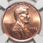 1972 Lincoln Cent Double Die Obverse NGC MS66 RD
