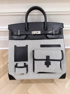 Hermes Evercalf Canvas Birkin 40 Handbag