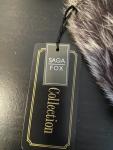 Silver Purple Fox Fur Accessory Scarves and Belt