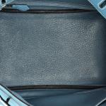 Blue Togo Hermes Birkin Handbag with Palladium