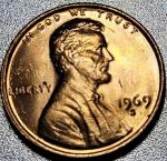 1969 Double Die Obverse Lincoln Memorial Coin