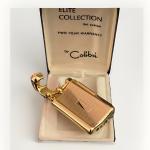Rare Vintage Colibri FTR-37000 Gold Flint Lighter