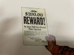 Friberg RCMP Northwest Paper Co. Reward Poster